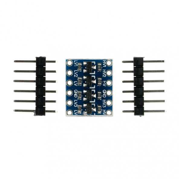 4 Kanal 2 Yönlü Lojik Seviye Dönüştürücü-5V 3.3V Sinyal Uygunlaştırıcı IIC I2C SPI UART Bi-Direction - Resim 4