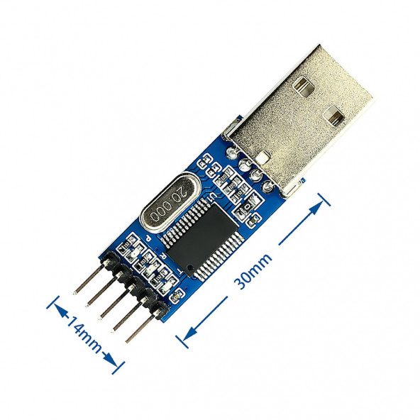 PL2303 USB to RS232 TTL UART Çevirici Modül Seri Port Haberleşme Mcu Uydu Alıcı Dvd GSM Telefon - 4