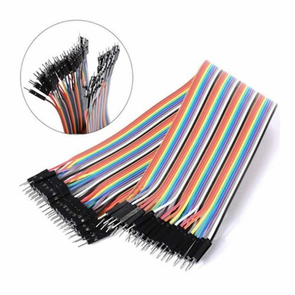 20cm 40 Pin Erkek Erkek Dupont Kablo - 3