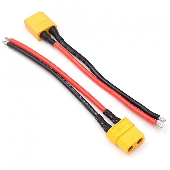 XT60 Kablo Çifti 10cm-LiPo Pil Batarya Bağlantı Kablosu - Resim 5