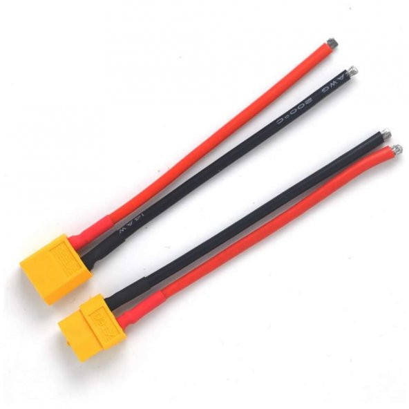 XT60 Kablo Çifti 10cm-LiPo Pil Batarya Bağlantı Kablosu - Resim 7