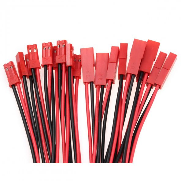 Jst Kablo Erkek Dişi Çift 10Cm 100Mm Model Uçak Helikopter Robot - Resim 6