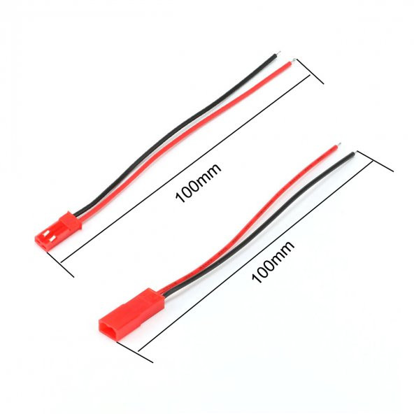 Jst Kablo Erkek Dişi Çift 10Cm 100Mm Model Uçak Helikopter Robot - Resim 7