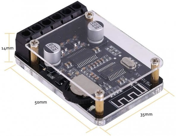 XY-P15W Bluetooth Modülü-24V, 2A, 30W-Kablosuz Müzik Çalma - 6