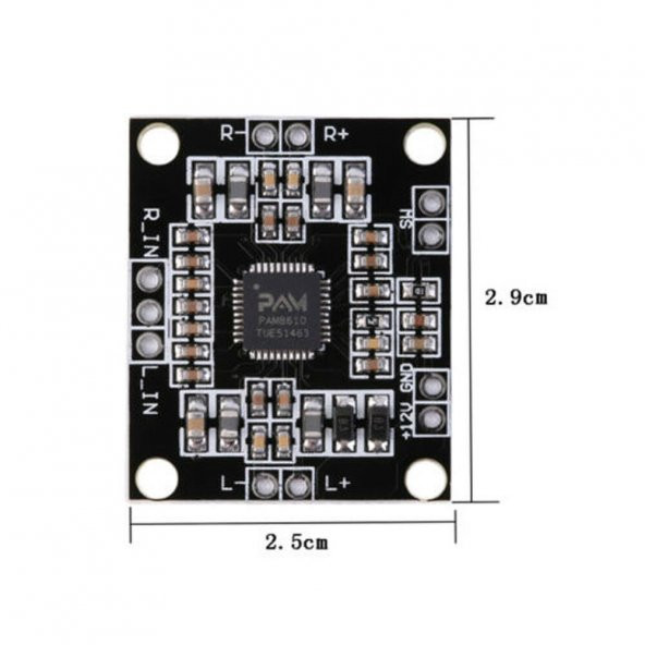 PAM8610 2X15W Amplifier Modül-Dijital Amfi - D Class - 7