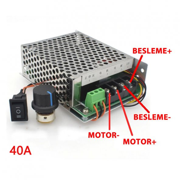 40A 50V DC Motor Hız Kontrol Devresi - Resim 5