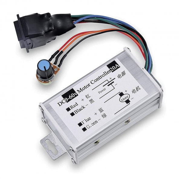 20A 60V DC Motor Hız Kontrol Devresi Yön Kontrol Anahtarlı - 3