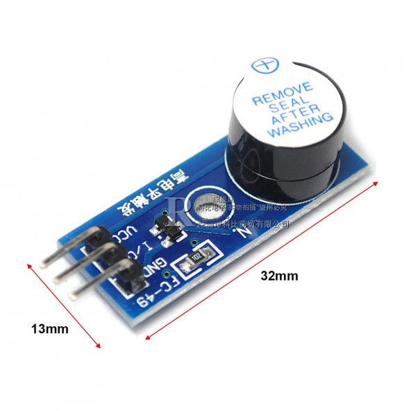 Pasif Buzzer Ses Modülü Arduino 5Vdc 30Ma 85Dba 10Cm - 6