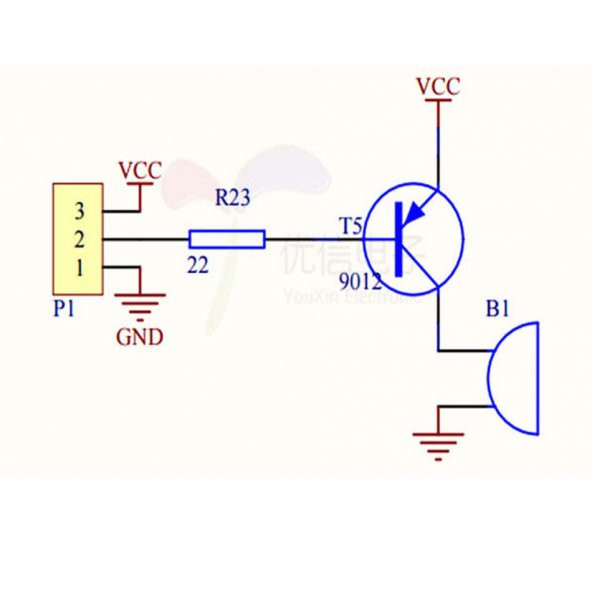 Pasif Buzzer Ses Modülü Arduino 5Vdc 30Ma 85Dba 10Cm - 8