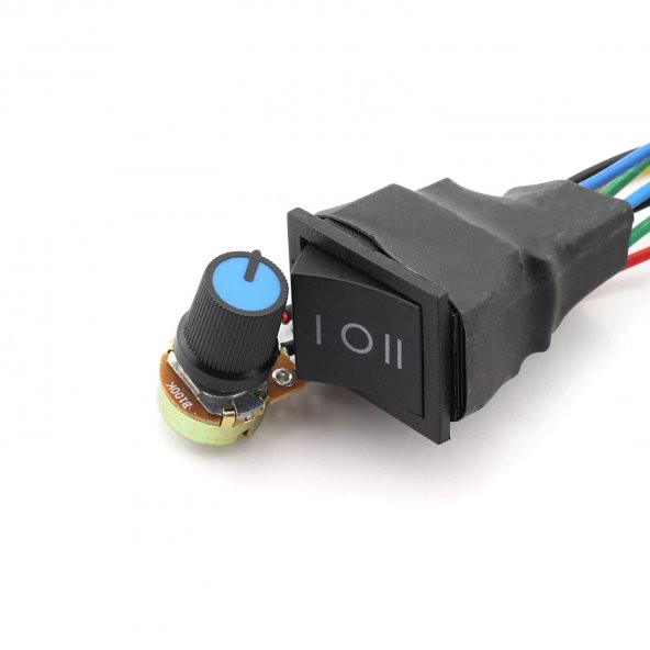 20A 60V DC Motor Hız Kontrol Devresi Yön Kontrol Anahtarlı - 7