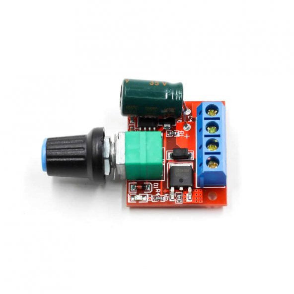 5A 35V Mini Dc Motor Pwm Potlu Hız Kontrol Devresi 90 Watt Açma Kapama Butonlu Ayarlanabilir Voltaj - 3