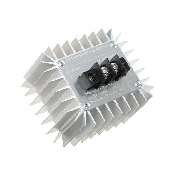 AC 220V 5000W Dimmer-Hız Kontrol Devresi-Voltaj Regülatörü-SCR Elektrikli Fırın Rezistans Su Isıtıcı - Resim 2