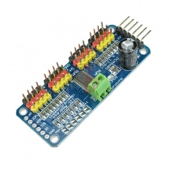 PCA9685 I2C 16 Kanal 12 Bit PWM Sinyal Oluşturucu Kart - 4