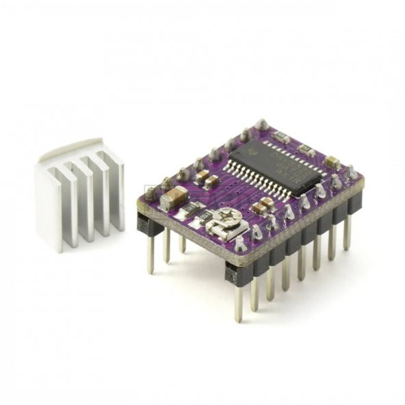 DRV8825 Step Motor Sürücü Modül + Soğutucu 32 Adım 1.5A 3D Yazıcı Robot CNC Reprap - 3