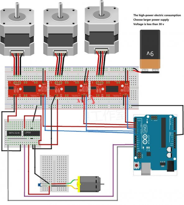 A3967 Step Motor Sürücü-30V-17 Pin Erkek header - 8