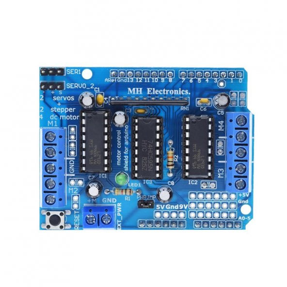 L293D Motor Shield-36V - 4 DC Motor Sürücü - 2 Step Motor Sürücü - Resim 3