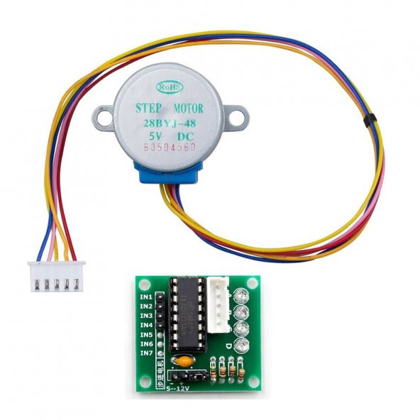 5V 28BYJ48 Step Motor + ULN2003A Sürücü Kartı