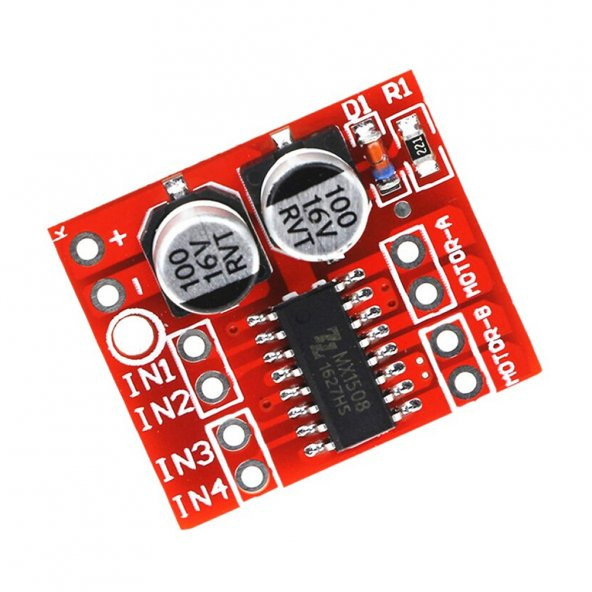 Mini L298N Motor Sürücü Modül-Hız Kontrollü