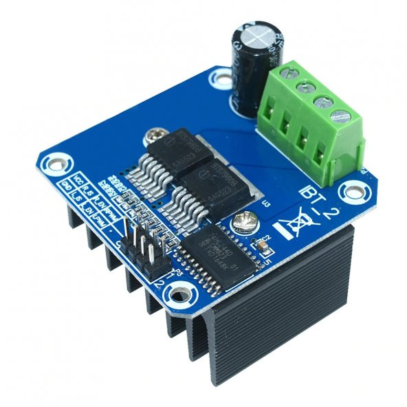 BTS7960B Motor Sürücü Modül-High Power-DC 27V-20A-Robotik Proje - 7