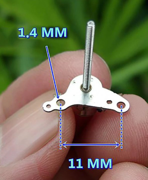 Micro Step Motor Uzun Mil 6X5,5Mm 2 Faz (Dikkat Çok Küçüktür ) - 7