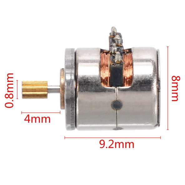 Micro Step Motor 8x9,2mm - DC 3V 0.5 A - 7