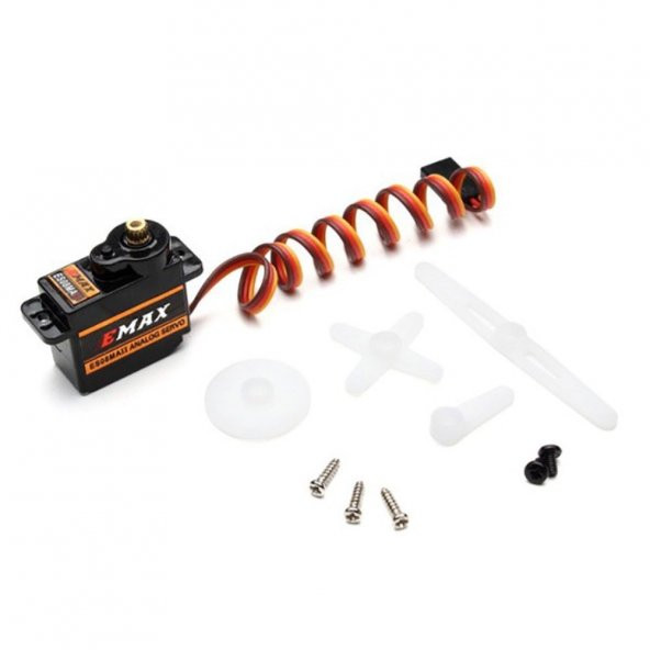 EMAX ES08MA II 12gr Analog Servo Motor Mini Metal Dişli 1.8kgcm Tork RC Uçak Drone Robot Kol