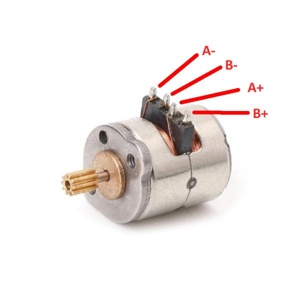 Micro Step Motor 8x9,2mm - DC 3V 0.5 A - 8