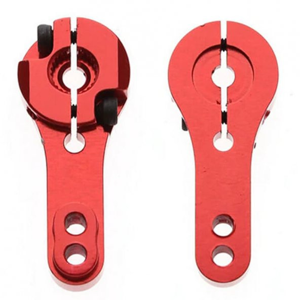 25T Metal Servo Kol-Kırmızı M3 RC Horn Arm - 2