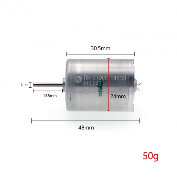 6-30V Dc Motor Rk-370Cc-14230 Mabuchi 20700Rpm 30V'' 8500Rpm 12V Karbon Fırça Yüksek Tork Düşük Ses Oyuncak - Resim 6