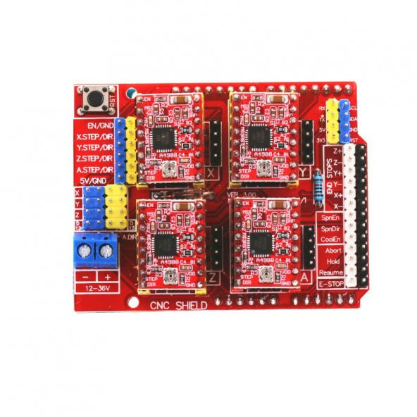 Arduino UNO CNC Shield A4988 Uyumlu - CNC - 3D Yazıcı - 3