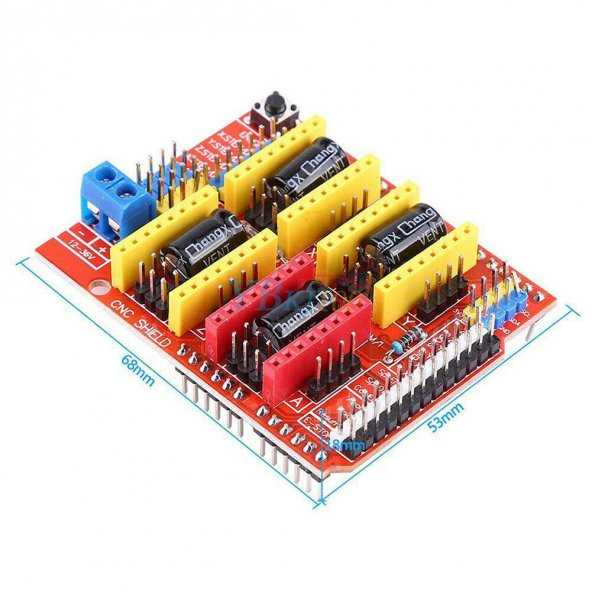 Arduino UNO CNC Shield A4988 Uyumlu - CNC - 3D Yazıcı - 8