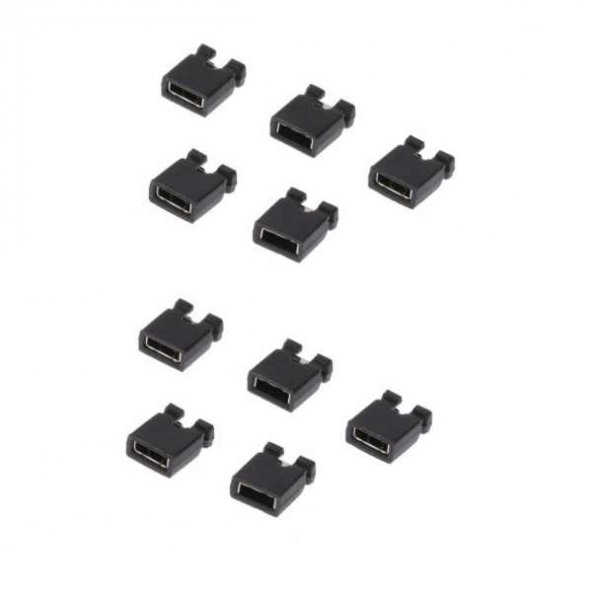 2.54mm Standart PCB Mini Jumper/Şönt (10 Adet) - 3
