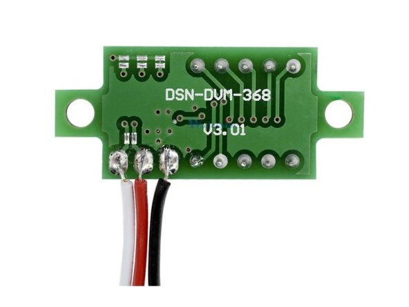 0.36 inch DC 4,2V-30V Dijital Voltmetre Kırmızı 3 Telli 0.36 DC 0-30V Voltaj Besleme Güç Kaynağı - 5