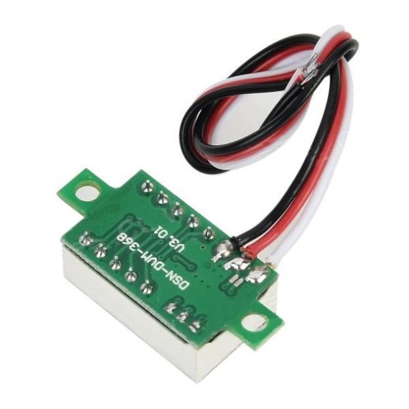 0.36 inch DC 4,2V-30V Dijital Voltmetre Kırmızı 3 Telli 0.36 DC 0-30V Voltaj Besleme Güç Kaynağı - 6