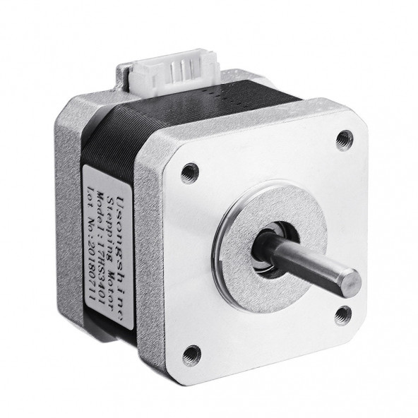 17HS3401 Nema 17 Step Motor 1.3A 1.6Ncm 1.8 Derece Step Adım Açı 3D Yazıcı Printer CNC Robotik - Resim 2