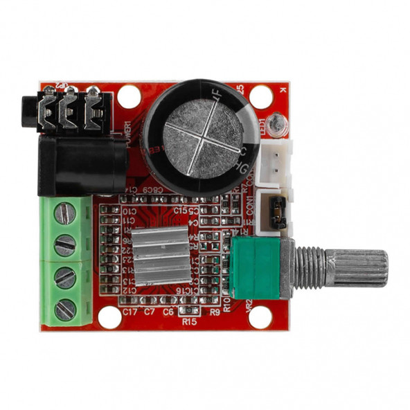 PAM8610 2x 10W Stereo Amplifikatör Modül  DC 6-15V Class D Amfi Devresi Ses Kontrol Potu - Resim 4