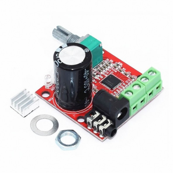 PAM8610 2x 10W Stereo Amplifikatör Modül  DC 6-15V Class D Amfi Devresi Ses Kontrol Potu - Resim 5