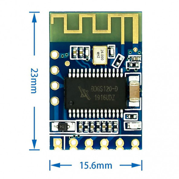 JDY-62 Bluetooth Amfi Modül Mini Kablosuz Ses MP3 Müzik Aktarma Çalma Stereo Ses Çıkış Amfi