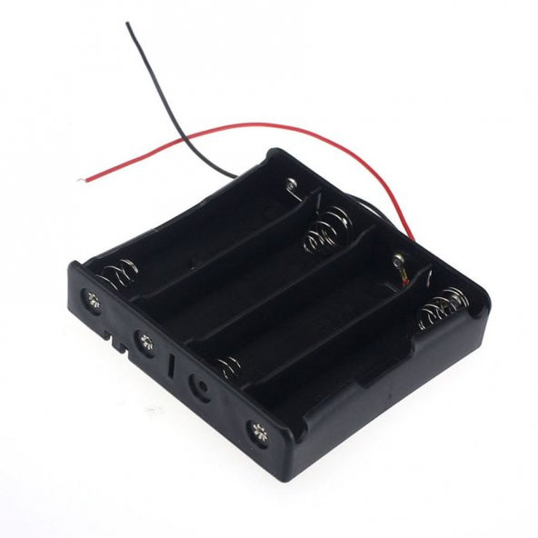 18650 4lü Pil Kutusu Seri 4 yuva 14.8V Seri Lityum Lion Batarya Yuvası Mobil Güç Kaynağı 15cm Kablo - Resim 5