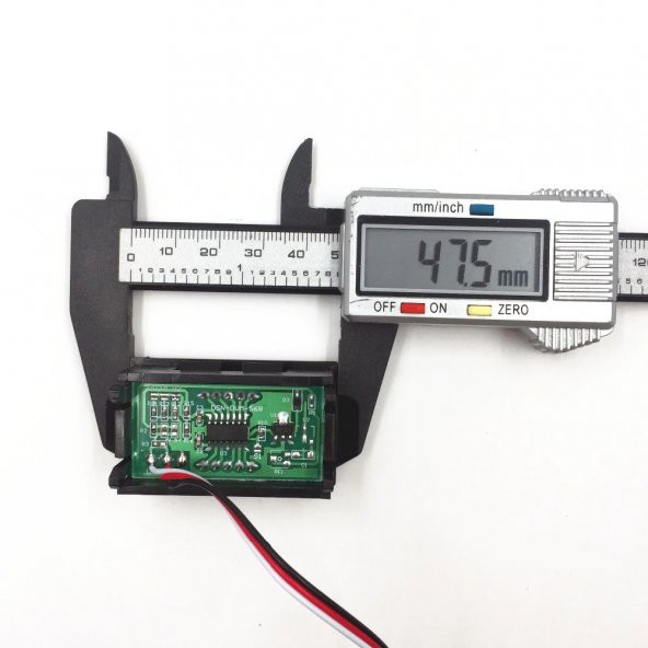 Dijital Voltmetre 0.56 0-30V Kırmızı - Resim 6