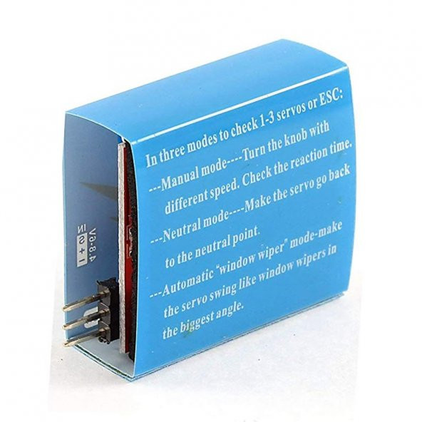 Servo Motor Hız Kontrol Servo Test Cihazı ESC Tester - 3 Kanal - 7