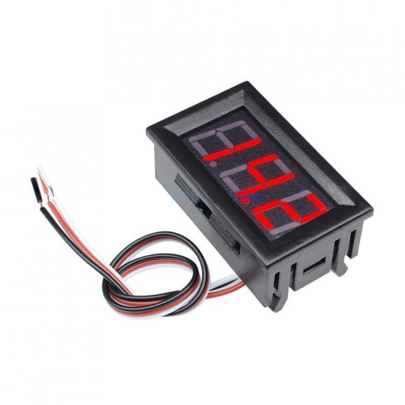 Dijital Voltmetre 0.56 0-30V Kırmızı - Resim 8