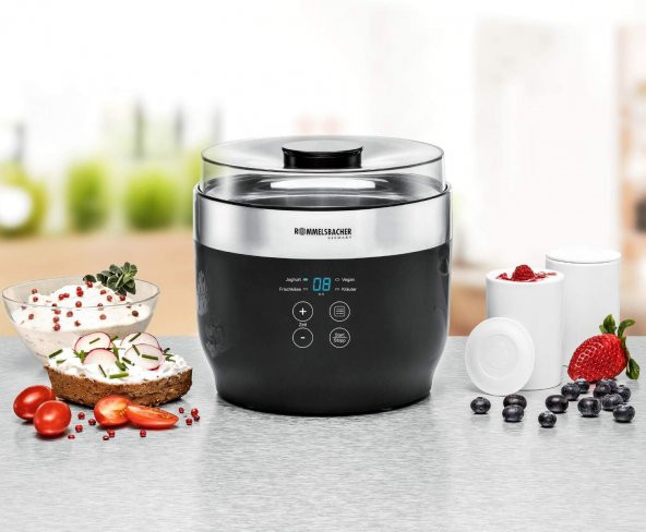 ROMMELSBACHER Yoğurt ve taze peynir JG 80 "Jona" 125 mllik 4 seramik kap - 2