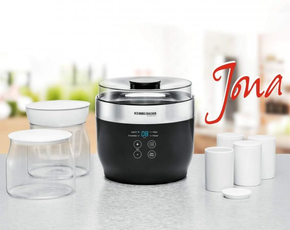 ROMMELSBACHER Yoğurt ve taze peynir JG 80 "Jona" 125 mllik 4 seramik kap - 3