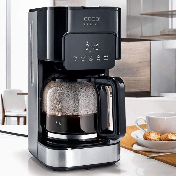 CASO Kahve Tadı ve Tarzı Kalıcı Filtreli Kahve Makinesi 1.5L, Optimum Demleme Sıcaklığı 92-96°C,