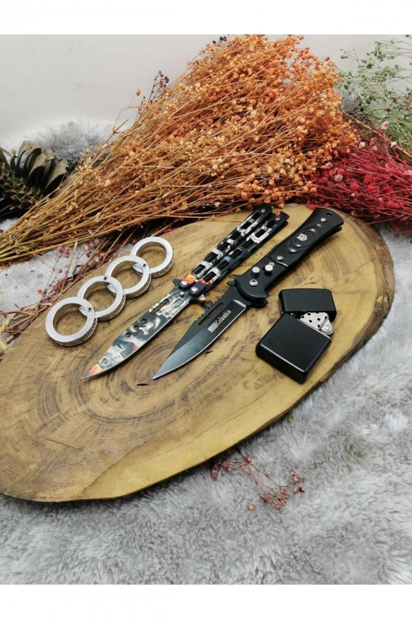 22 Cm Çelik Kemer KELLO Ve 21 Cm Bıçak