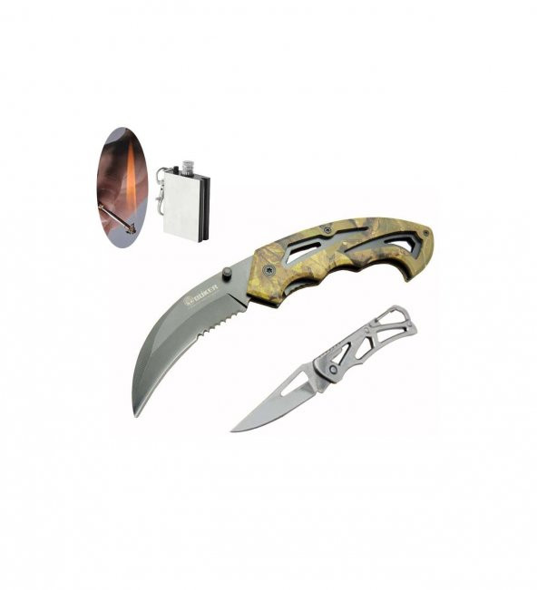 Böker Serisi 2-6-19 CM Kamp Bıçak Set