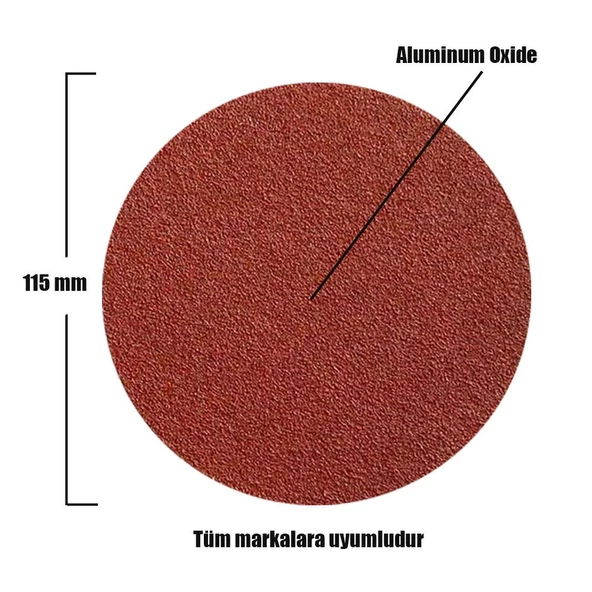 1000 Adet Cırt Zımpara 115 mm Spiral Avuç Taşlama Jumbo Paket - 4