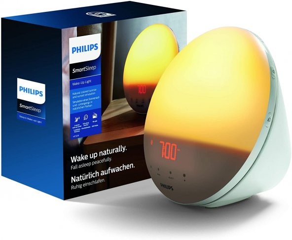 HF3519/01 Uyandırma Lambası (Gündoğumu, Dijital FM Radyo, Günışığı Çalar Saat) Beyaz Philips