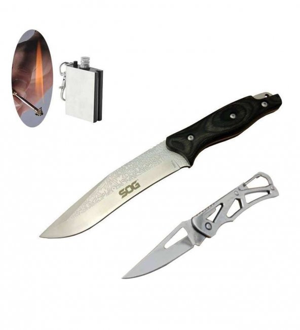 SOG Serisi FG01-L-30 CM Gravürlü Kamp Bıçak Seti 493